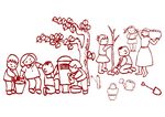 快乐植树节-手描图