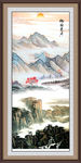 竖幅山水画