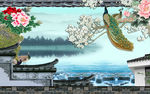 中式背景墙