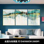 鎏金山水晶瓷画