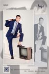 男装西服类朋友圈宣传海报模板