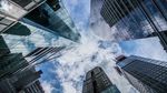纽约城市全景航拍城市楼宇建筑群