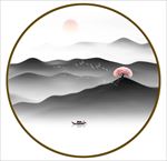新中式山水画