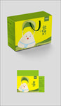 清新可爱端午节粽子包装展开图图