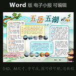 word版电子小报模板地理简报