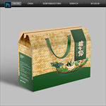 竹子 端午礼盒包装设计展开图