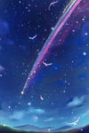 手绘梦幻星空背景