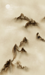 水墨山水画