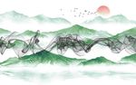 水墨山水青山绿水