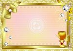 闪亮钻石金奖杯 防伪底纹