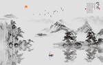 新中式山水画
