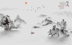 山水背景墙