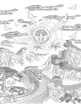 浮雕线稿