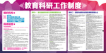 教育科研工作展板