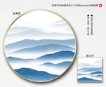 禅意山水背景