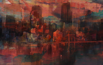 抽象油画