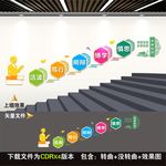 校园楼梯文化墙