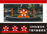 花坛党建牌