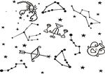 硅藻泥星座射手矢量素材