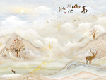 山水大理石 高山流水 流水生财