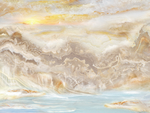 山水大理石 高山流水 流水生财