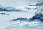水墨竹林