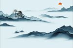 抽象山水