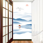 竖版山水画