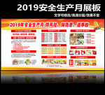 2019安全生产月宣传展板