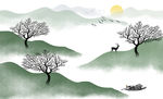 发财树背景墙