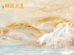 高温烧大理石 山水大理背景