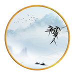 中国风   抽象山水画 大厅装