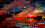 抽象油画