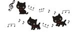 硅藻泥小猫音符