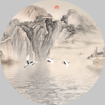 禅意山水装饰画
