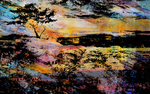 抽象油画