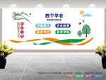 四个学会文化墙