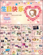 生日宴会大屏相册PPT