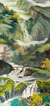 玄关 国画山水