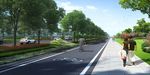 道路绿化效果图