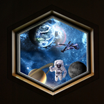 星空宇宙竖幅吊顶
