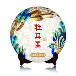福鼎白茶孔雀牡丹王茶饼平面图