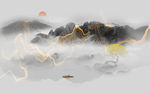 梦幻水墨山水画