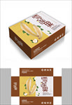 清新简约菠萝蜜包装箱包装礼盒