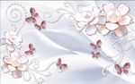 3D珠宝 真丝 花朵 蝴蝶