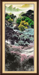 竖幅山水画