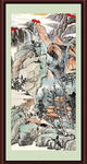 竖幅山水画