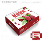 农家杨梅包装箱包装礼盒设计