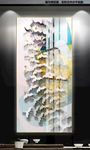 新中式北欧抽象飞鸟装饰画