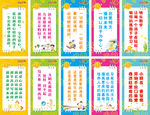 幼儿园布置宣传口号礼仪标语展板